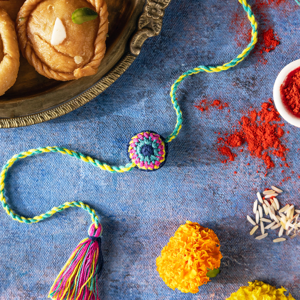 Phool Plantable Evil Eye Rakhi